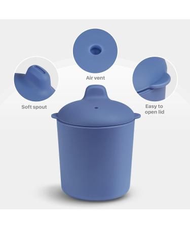 Sippy Cup 5oz Silicone Baby Cup with Soft Spout | Leak Proof & Spill Proof Toddler Cup - Lilac | Ideal for Babies 12M - Buy Online on GoSupps.com