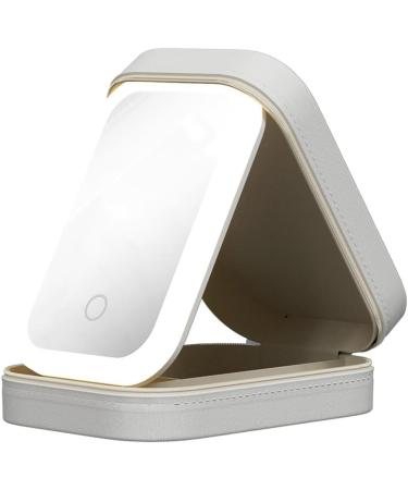 POLISH LED Three-Color Adjustable Makeup Mirror Adjustable Makeup Mirror with Lights Rechargeable Lighted Makeup Mirror B - Buy Online on GoSupps.com