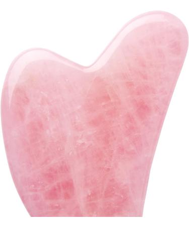 Natural Stone Jade Gouache Scraper Rose Quartz Facial Gua Sha Tools Neck Massager for Face Lifting Beauty Health Pink Natural Stone (Color : Black) - Buy Online on GoSupps.com