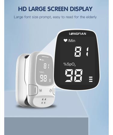 Buy Longfian Finger Pulse Oximeter - Accurate SpO2 & Pulse Monitor with Large LED Display | Ideal for Sports & Aviation - Fast International Shipping - Buy Online on GoSupps.com