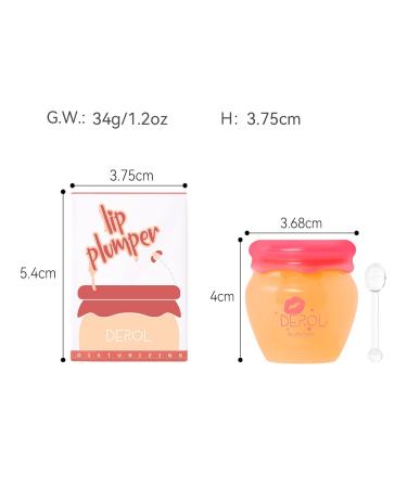 Ginger Lip Mask + Beeswax & Vitamin E Lip Plumper Balm | DEROL Lip Enhancer for Fuller Lips - Buy Online on GoSupps.com