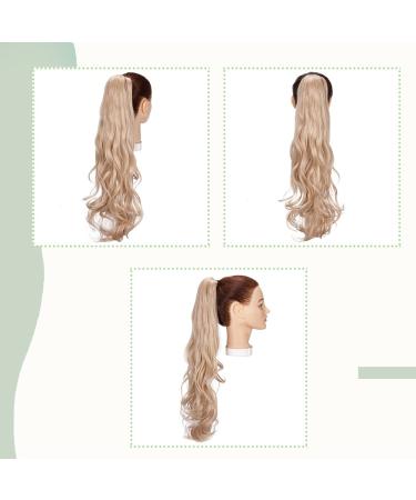 Sego 50cm Clip-In Braid Ponytail Extension - Wavy Golden Mix Blonde | Voluminous Synthetic Hair (150g) - Buy Online on GoSupps.com