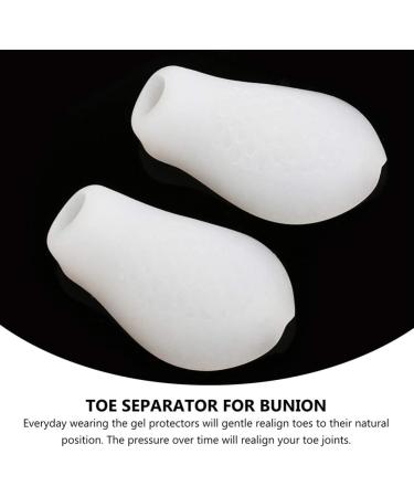 Pinky Toe Splint Protector Gel - 6 Pairs Little Toe Separator for Tailors Bunion, Blister Shield Spacer Cover - Pinky Hammer White - Buy Online on GoSupps.com