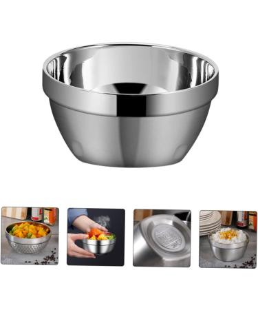 Zerodeko 2pcs Bowl Serving Kids Cutlery Baking Sauce Container Dessert Dish Stainless Steel Child Tableware 12X12X6CMx2pcs Silverx2pcs - Buy Online on GoSupps.com