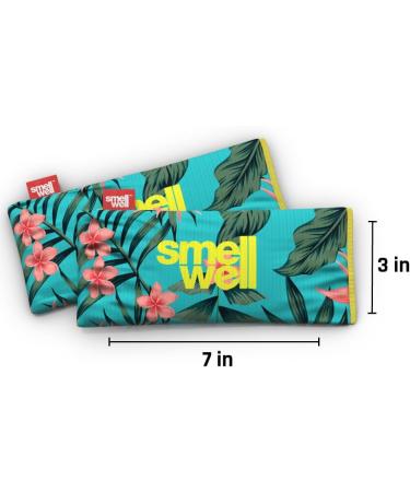 Smellwell XL Active Odor Remover - Bamboo Activated Carbon Shoe Deodorizer & Moisture Absorber - Tropical Floral Scent - 2-Pack (2 x 125g) for Shoes Bags & Sweaty Feet - Buy Online on GoSupps.com