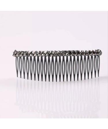 KIMUWHI 6PCS Crystal Beaded Hair Side Comb Set - Women's Black Hair Accessories - Buy Online on GoSupps.com