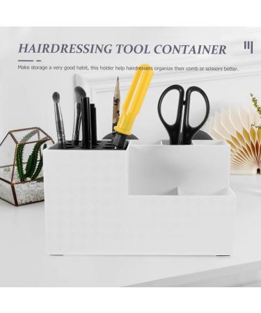 qazaa White Scissor Non-Slip Storage Rack Ultra Light Hair Tool Organizer Hair Dryer Barber Tool Hairdressing Tool Organizer -B - Buy Online on GoSupps.com