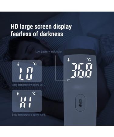 CEM DT-8807S No-Touch Infrared Thermometer for Adults and Kids - FDA and CE Certified - Touchless Baby Thermometer with Large LED Display and Gentle Vibration Alert - Buy Online on GoSupps.com
