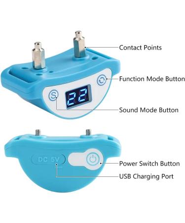 Paipaitek Cat Shock Collar - Sound, Vibrate, Shock Modes for Cats & Kittens - Waterproof & Rechargeable Blue - Buy Online on GoSupps.com