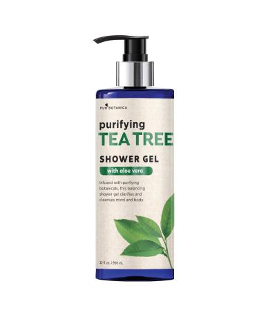 Pur Botanica Tea Tree Shower Gel 32oz - Purifying Formula with Aloe | 960ml - Buy Online on GoSupps.com