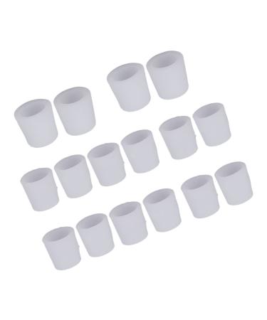 Toe Separators Silicone Gel Toe Separator Hammer Toe Corrector for Women Men Toe Isolator Gel Splints Relieves Corn Blisters Hammer Toe 8pairs