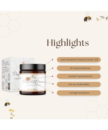 Buy Threat Propolis Cream for Acne & Neurodermatitis | 3x60g High-Dose Ointment with Beeswax & Grape Seed Oil - Buy Online on GoSupps.com
