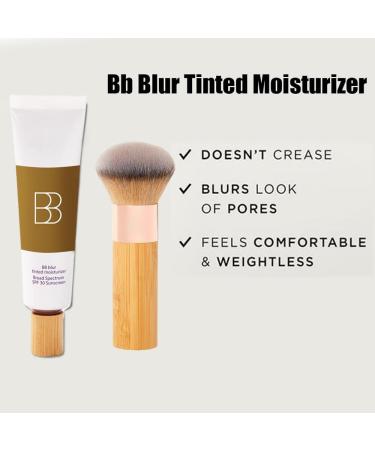 XZPAWL BB Blur Tinted Moisturizer SPF 30 Instantly Brightens Moisturizes and Smooths Your Skin Smooths Moisturizing Foundation Cream with Brush (1pcs) - Buy Online on GoSupps.com