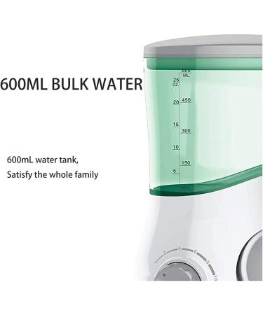 GeRRiT Water Flosser for Teeth Dental Oral Irrigator with 6 Jet Tips 600ml Water Tank Non-Slip Base Quiet Electric Water Flosser for Braces Care Clean - Buy Online on GoSupps.com