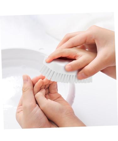 FOMIYES Nail Brush Fingernail Scrubber Brush Nail Cleaning Scrubber Brush Sink Scrubber Soft Stiff Bristles Toe Scrubber Nail Cleaner Brush Toe Brush Polyester Manicure Plastic Brush White 11.5x5cm White - Buy Online on GoSupps.com