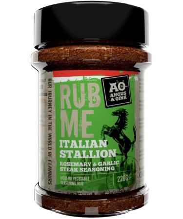 Angus & Oink Italian Stallion BBQ Seasoning 220g - Premium Rub for Authentic Flavor - Buy Online on GoSupps.com