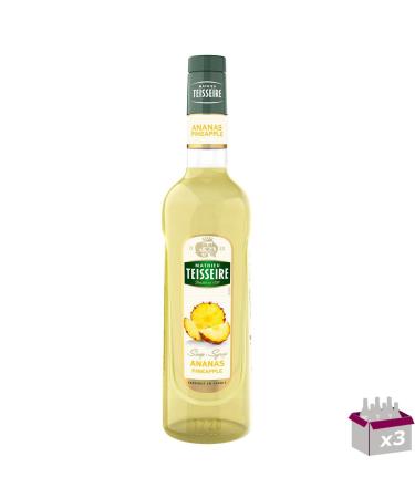 Set of 3 - TEISSEIRE - Pineapple Syrup - 70cl