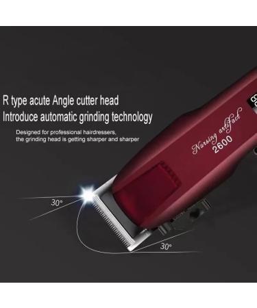 Pro Hair Clipper LED Screen Display USB Charging Retro Professional Men Electric Hair Clipper - Buy Online on GoSupps.com