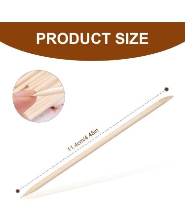 GnHG Rose Wooden Stick Manicure - 100 Pack Orange Wood Nail Shatings for Cuticle Care & Decoration Application - Buy Online on GoSupps.com
