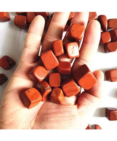 100g Polished Natural red Jasper Cube Gravel Crystal Quartz Tumble Stone for Decoration Chakra Reiki Balancing - Buy Online on GoSupps.com