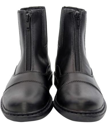 TuffRider Children's Black Front Zip Paddock Boot - Size 3 - Buy Online on GoSupps.com