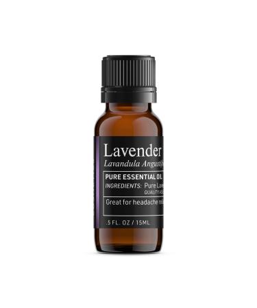 100% Pure Essential Oil - Batch Tested & Third Party Verified - Premium Quality You Can Trust (0.5 Fl Oz) (Lavender)