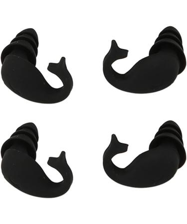 Sleeping Earplugs Silicone Earplugs Super Soft Black 2 Pair NRR 40dB Triple Protection for Noisy Places - Buy Online on GoSupps.com