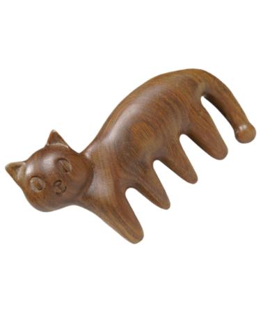 Fomiyes 5-in-1 Cat-Shaped Kitten Massage Comb & Scalp Massager - Antistatic Body & Head Skin Tool for Cats - Buy Online on GoSupps.com