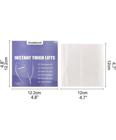 Encomy 10-Piece Instant Thigh Lifting Strips | Transparent Adhesive for Smooth Cellulite & Firm Skin | Ideal for Girls - Buy Online on GoSupps.com