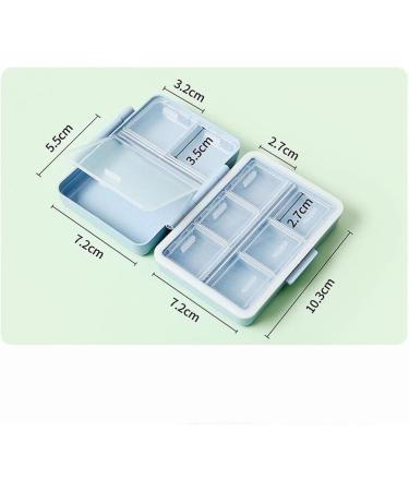 2023 Portable Daily Pill Organizer - 9 Compartment Waterproof Pill Box for Travel & Vitamins - G-1PC-Green - Buy Online on GoSupps.com