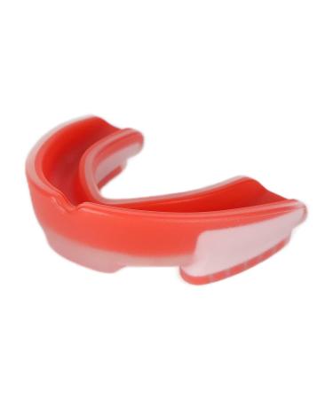 Premium Athletic Mouth Guard - Non-Toxic Shock-Absorbing EVA Protection for Football & Boxing (Red & White) - International Shipping - Buy Online on GoSupps.com