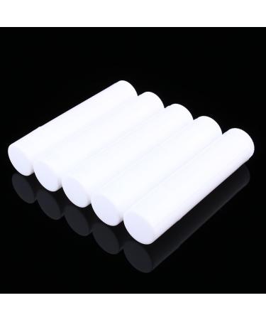 100PCS Empty Lipstick Containers 5ml - White Lip Balm Tubes | Safe Durable PP Material for DIY Cosmetics - Buy Online on GoSupps.com
