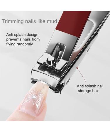 Nail Clipper Set (5 Pieces) Toe Nail Clippers Ear Pickers Stainless Steel Clippers for Men and Women with Ergonomic Handles PU Leather Manicure Set(Color:Yellow) - Buy Online on GoSupps.com