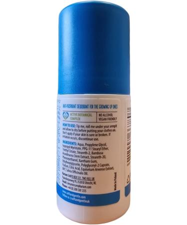 Palmzen Children's Mint Burst Roll-On Deodorant | Vegan & Dermatologist Tested | Aluminium & Alcohol Free - Buy Online on GoSupps.com