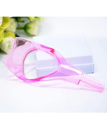 3Pcs 3-in-1 Mascara Tool - Eyelash Applicator & Guard for Perfect Makeup - Pink Eyelash Comb & Brush for Women & Girls - International Shipping - Buy Online on GoSupps.com