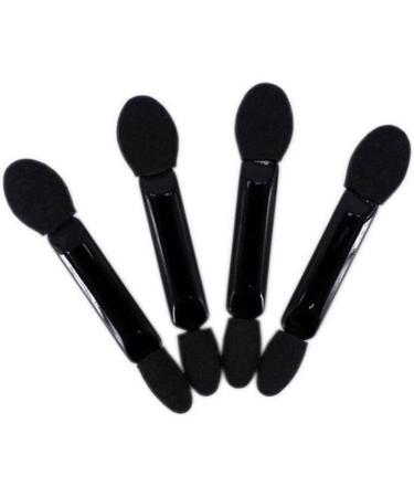 FOYTOKI 100 Pcs Makeup Eyeshadow Brush Eyeshadow Double Sided Eyeshadow Brush Kit Black - Buy Online on GoSupps.com