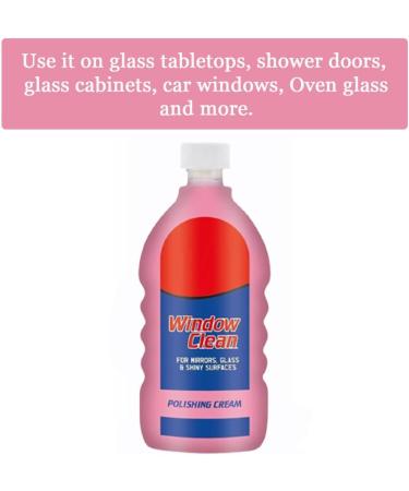 Housold 500ml Window Clean Polishing Cream | Scratch Resistant & Smear Free | For Indoor/Outdoor Windows, Glass Doors, Mirrors | Multi-Substrate Formula | Pack of 1 - Buy Online on GoSupps.com