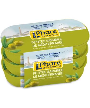 Eckmuhl Lighthouse - Small olive oil sardines 3x55g - Sold per unit - Buy Online on GoSupps.com