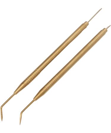 Eyelash Lift Separator Tool Comfortable Grip Tail Comb Metal Lash Lift Rods Stainless Steel for Beauty Salon (Gold) - Buy Online on GoSupps.com