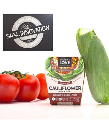Kitchen & Love Cauliflower Peruvian Vegetable Ceviche 7.9 oz- 6 Pack | Non-GMO, Gluten & Dairy Free, Vegan/Vegetarian, Shelf Stable Ready-to-Eat - Buy Online on GoSupps.com