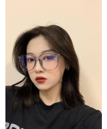 LTSRLL Trendy TR90 Retro Oval Blue Light Reading Glasses for Women - Cute Classic HD Anti-Eye Load Computer Readers (+100 Light Gray) - Buy Online on GoSupps.com