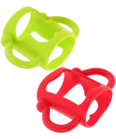 ibasenice 4 Pcs Silicone Bottle Handle Newborn Bottle Handle Bottle Grip Milk Bottle Handles Bottle Handles Milk Bottle Accessories Wide Mouth 13.00X7.00X6.50CMx2pcs Assorted Colorx2pcs - Buy Online on GoSupps.com