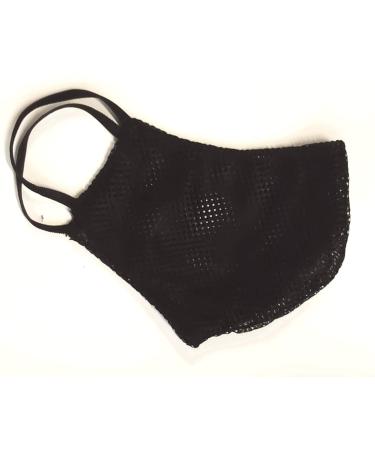 ActivMask: Washable Black Coarse Mesh Face Mask for Sports | Free Breathing Mouth-Nose Cover - Buy Online on GoSupps.com