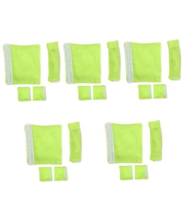 Hemoton 20 Pcs Anti-snap Ear Pads Hanging Ears Orange Green Greenx5pcs 6x5.5cmx5pcs
