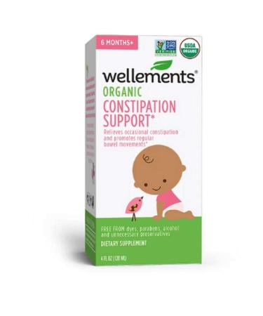 Wellements Baby Constipation Support, 4 Fl Oz Baby Constipation Support 4 Fl Oz (Pack of 1)