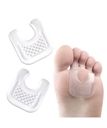 Fodattm 6 Pairs U-Shaped Gel Callus Pads for Pain Relief Waterproof Corn Protector from Rubbing on Shoes Reusable Callus Cushion Foot Cushion for Women and Men Forefoot and Sole Support