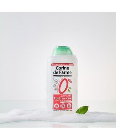 Corine de Farme Corine de Farme - Hypoallergenic Shower Gel 0% Tolerance+ Dry Skin - pH Neutral No Soap or Colouring - 100% Made in France - 500 ml