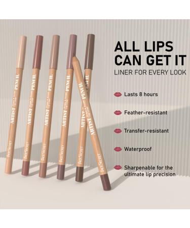 Coffret de 6 crayons l vres - Crayon contour des l vres mat nude rouge l vres waterproof longue tenue crayon contour des l vres anti-bavures (# 03) - Buy Online on GoSupps.com