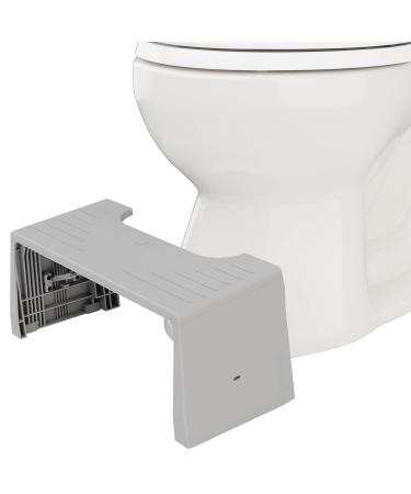 Squatty Potty Porta Traveler Foldable Toilet Stool for Travel, 7" Height, Gray