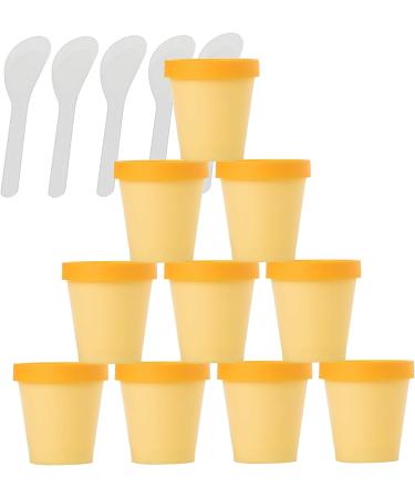 empty jars with lids cosmetic jar B0CKBRDC1B12 PC Empty 50ml Pink Facial Mask Wide Mouth Plastic Jars 50g Leakproof Cosmetic Pot Container with Lids with 6 PC Spatula (Color : Roze Size : 100ml) (C